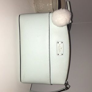 kate spade tiffany blue body strap purse
